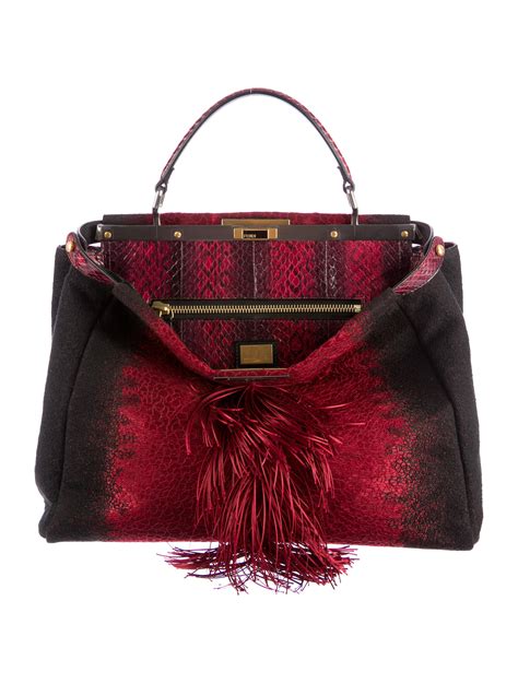 fendi peeaboo bag|Fendi peekaboo bag sale.